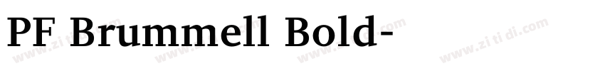 PF Brummell Bold字体转换